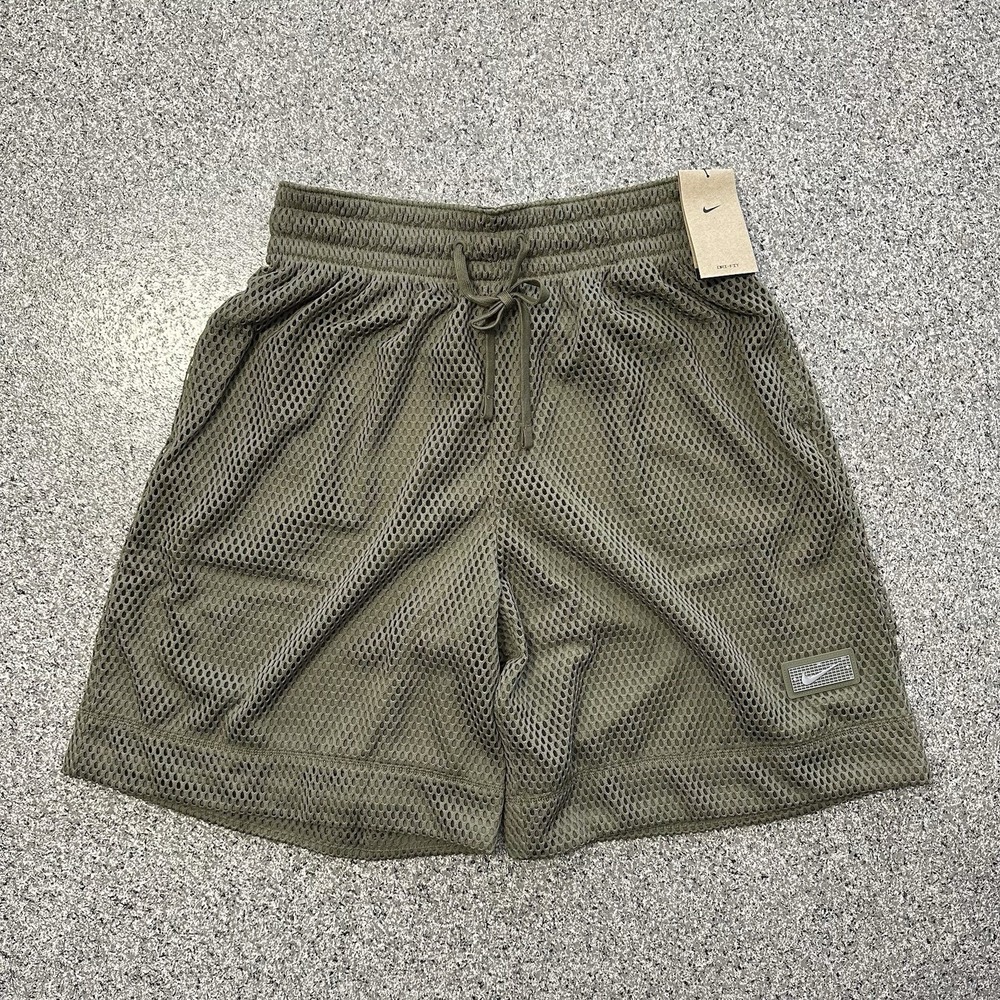 Nike Dri-Fit Devin Booker Basketball Shorts Mens L Olive Green HJ3901-222 Loose